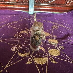 Decorative Glass Jar with Star Charm